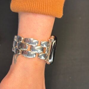 Ecclissi Solid 925 Sterling Silver Apple Watch Band